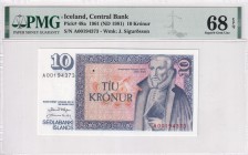 Iceland, 10 Kronur, 1981, UNC, p48a
PMG 68 EPQ, High Condition
Estimate: USD 50-100