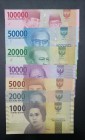 Indonesia, 1.000-2.000-5.000-10.000-20.000-50.000-100.000 Rupiah, 2016, UNC, (Total 7 banknotes)
Estimate: USD 15-30