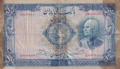 Iran, 500 Rials, 1938, POOR, p37a
There is a repair with tape on the border and in the middle
Estimate: USD 75-150