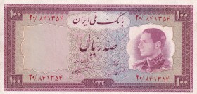 Iran, 100 Rials, 1954, XF, p67
Estimate: USD 15-30
