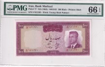 Iran, 100 Rials, 1963, UNC, p77
PMG 66 EPQ
Estimate: USD 40-80
