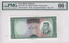 Iran, 50 Rials, 1965, UNC, p79b
PMG 66 EPQ
Estimate: USD 40-80