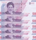 Iran, 50.000 Rials, 2021, UNC, pNew, (Total 5 consecutive banknotes)
Estimate: USD 15-30