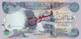 Iraq, 5.000 Dinars, 2013, UNC, p100, SPECIMEN
Estimate: USD 125-250