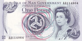 Isle of Man, 1 Pound, 1983, UNC, p40c
Queen Elizabeth II. Potrait
