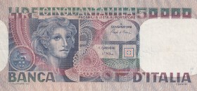 Italy, 50.000 Lire, 1980, XF(-), p107c
Estimate: USD 15-30