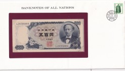 Japan, 500 Yen, 1969, UNC, p95b, FOLDER
In its stamped and stamped special envelope.
Estimate: USD 20-40