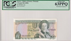 Jersey, 1 Pound, 1989, UNC, p15a
PCGS 63 PPQ
Estimate: USD 40-80