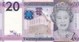 Jersey, 20 Pounds, 2010, UNC, p35a
Queen Elizabeth II. Potrait
Estimate: USD 30-60