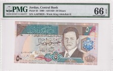 Jordan, 50 Dinars, 1999, UNC, p33
PMG 66 EPQ
Estimate: USD 200-400