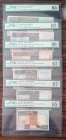 Kuwait, 1/4-1/2-1-5-10-20 Dinars, 1968, UNC, (Total 6 banknotes)
Same and Low Serial Number
Estimate: USD 500-1000