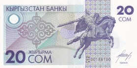 Kyrgyzstan, 20 Som, 1993, UNC, p6, Radar
Estimate: USD 25-50
