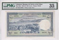 Lebanon, 100 Livres, 1952, VF, p60a
PMG 35
Estimate: USD 200-400
