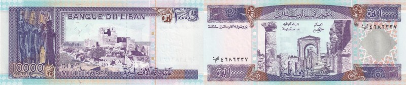 Lebanon, 10.000 Livres, 1993, UNC, p70
Estimate: USD 35-70