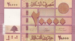 Lebanon, 20.000 Livres, 2014, UNC, p93b
Estimate: USD 15-30