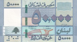 Lebanon, 50.000 Livres, 2019, UNC, p94d
Estimate: USD 40-80