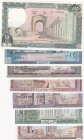 Lebanon, 1-5-10-25-50100-250 Livres, 1964/1988, UNC, (Total 7 banknotes)
Estimate: USD 15-30
