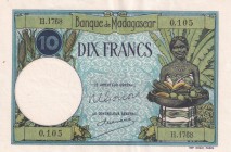 Madagascar, 10 Francs, 1937/1947, UNC(-), p36
Estimate: USD 35-70