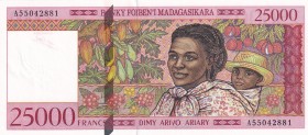Madagascar, 25.000 Francs=5.000 Ariary, 1998, UNC, p82
Estimate: USD 20-40
