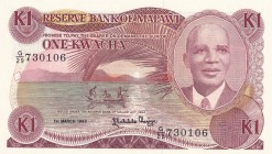 Malawi, 1 Kwacha, 1986, UNC, p19a
Estimate: USD 15-30