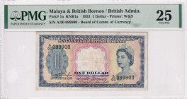 Malaya and British Borneo, 1 Dollar, 1953, VF, p1a
PMG 25
Estimate: USD 50-100