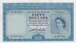 Malaya and British Borneo, 50 Dollars, 1953, XF, p4a
Queen Elizabeth II. Potrait
Estimate: USD 1.000-2.000