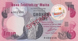 Malta, 10 Liri, 1967, UNC, pCS1, SPECIMEN
Collector Series
Estimate: USD 70-140