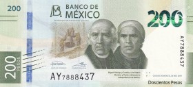 Mexico, 200 Pesos, 2019, UNC, pNew
Commemorative banknote
Estimate: USD 20-40