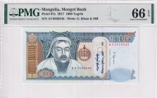Mongolia, 1.000 Tugrik, 2017, UNC, p67e
PMG 66 EPQ
Estimate: USD 25-50