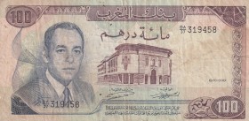 Morocco, 100 Dirhams, 1970, VF, p59a
There are pinholes and punctures
Estimate: USD 15-30