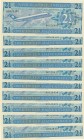 Netherlands Antilles, 2 1/2 Gulden, 1970, UNC, p21a, (Tortal 10 banknotes)
Estimate: USD 50-100
