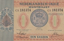 Netherlands Indies, 1 Gulden, 1940, UNC(-), p108
Estimate: USD 75-150