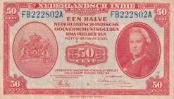 Netherlands Indies, 50 Cent, 1943, VF, p110a
Estimate: USD 20-40