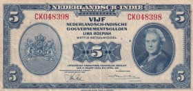 Netherlands Indies, 5 Gulden, 1943, VF(+), p113a
Estimate: USD 15-30