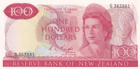 New Zealand, 100 Dollars, 1975/1977, UNC, p168b
Portrait of Queen Elizabeth II
Estimate: USD 2.000-4.000
