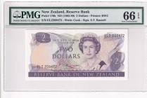 New Zealand, 2 Dollars, 1985/1989, UNC, p170b
PMG 66 EPQ, Queen Elizabeth II. Potrait
Estimate: USD 30-60
