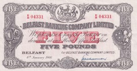 Northern Ireland, 5 Pounds, 1966, XF(-), p127c
Estimate: USD 150-300