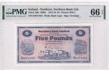 Northern Ireland, 5 Pounds, 1976, UNC, p188c
PMG 66 EPQ
Estimate: USD 200-400
