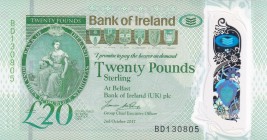 Northern Ireland, 20 Pounds, 2017, UNC, pNew
Polymer plastics banknote
Estimate: USD 40-80