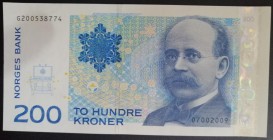 Norway, 200 Kroner, 2009, UNC, p50e
Estimate: USD 40-80