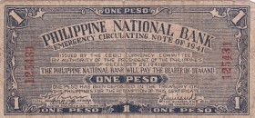 Philippines, 1 Peso, 1941, FINE, pS215
There are openings.