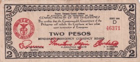 Philippines, 2 Pesos, 1944, FINE, pS516a
There are openings and tears