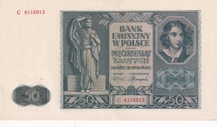 Poland, 50 Zlotych, 1941, AUNC, p96
Estimate: USD 35-70