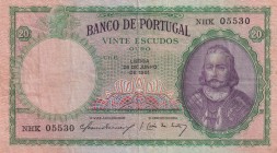 Portugal, 20 Escudos, 1951, VF, p153a
Estimate: USD 20-40