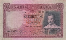 Portugal, 500 Escudos, 1952, XF, p158
Estimate: USD 60-120