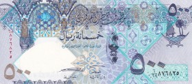Qatar, 500 Riyals, 2007, UNC, p27
Estimate: USD 250-500