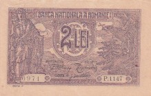 Romania, 2 Lei, 1915, UNC, p18
Estimate: USD 20-40