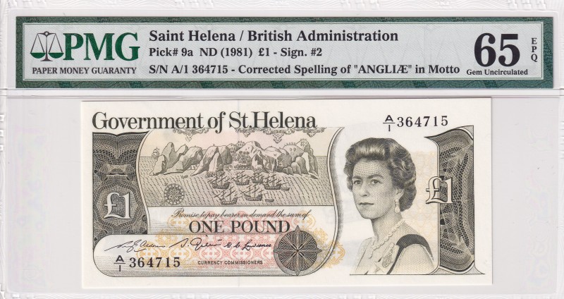 Saint Helena, 1 Pound, 1981, UNC, p9a
PMG 65 EPQ
Estimate: USD 40-80