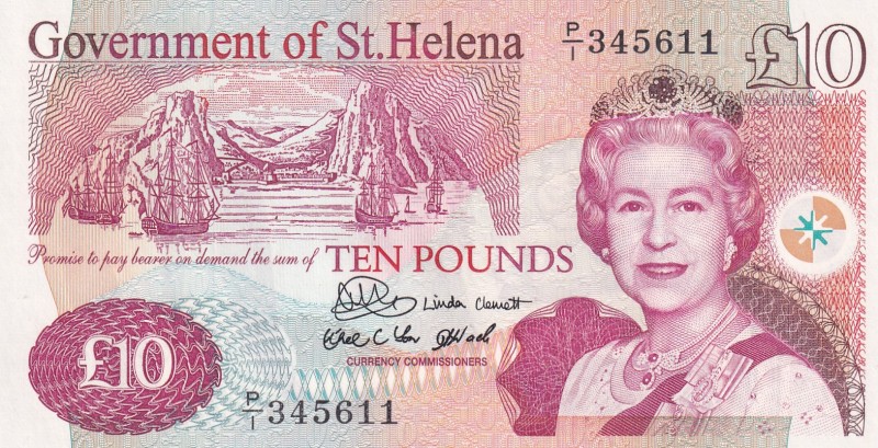 Saint Helena, 10 Pounds, 2004, UNC, p12a
Queen Elizabeth II. Potrait
Estimate:...