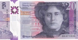 Scotland, 20 Pounds, 2019, UNC, pNew
Polymer plastics banknote
Estimate: USD 40-80